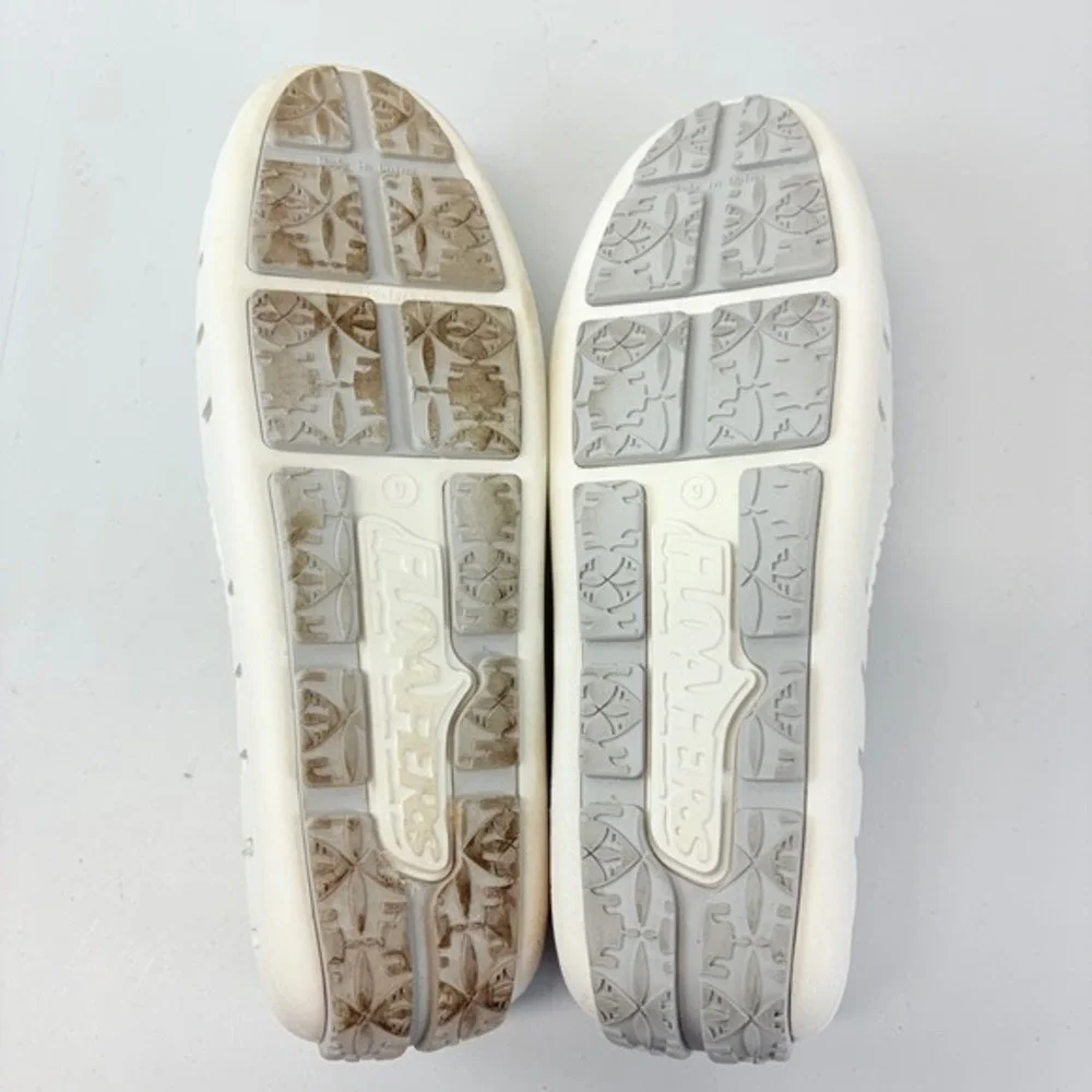 Floafers Loafer Driver Slip-On Womens Size 9 White Washable Shoes Summer Flats